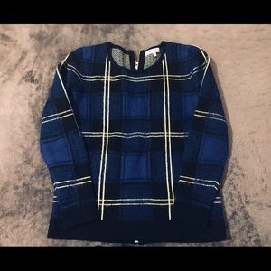 Milly Back Zip Sweater Sz S